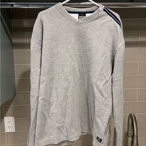 Vintage 90s Anchor Blue Surf V Neck Striped Sweater Size L